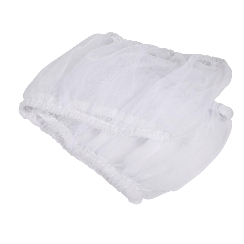 Large Size Ventilated Nylon Bird Cage Cover Shell Seed Catcher Pet Products(White)