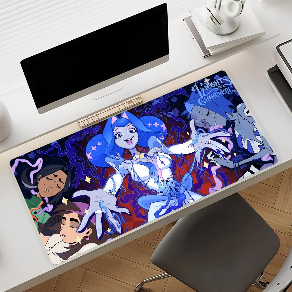 Cartoon K-Knights of G-Guinevere-S Mouse Pad Non-slip Rubber Gamer Balance Computer Mat Decoracion Deskmat Laptop Office Large