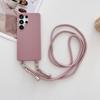 Crossbody Necklace Lanyard Strap TPU Soft Silicone Case For Samsung S26 S25 S24 Edge S23 FE S22 Ultra Plus Drop Protective Cover