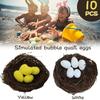 Artificial 10pcs/lot Bubble Children Favor DIY Quail Egg Dove Eggs Toys Easter Gifts