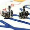 4Pcs Middle Finger Bolts License Plate Screws License Plate Caps For Car Tag Frame Motorcycle Screws Replacement Kit