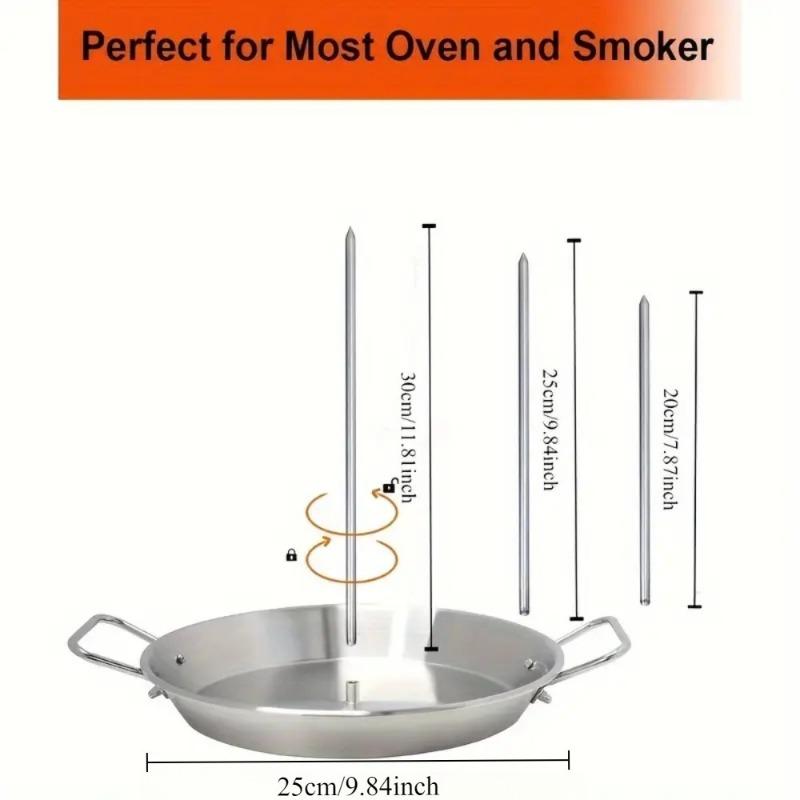 

1 комплект Сверхпрочная Долговечная Сковорода-гриль из нержавеющей стали Штабелируемая Для внутреннего и наружного коммерческого домашнего использования Легко моющаяся Неэлектрическая