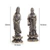 Creative Pure Brass Lotus Guanyin Statue Lotus Guanyin Retro Tathagata Buddha Statue Tathagata Brass Buddha Sculpture Home Decor