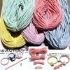 Korean High Elasticity Ribbed Rubber Hair Ties - Handmade DIY Hair Accessories