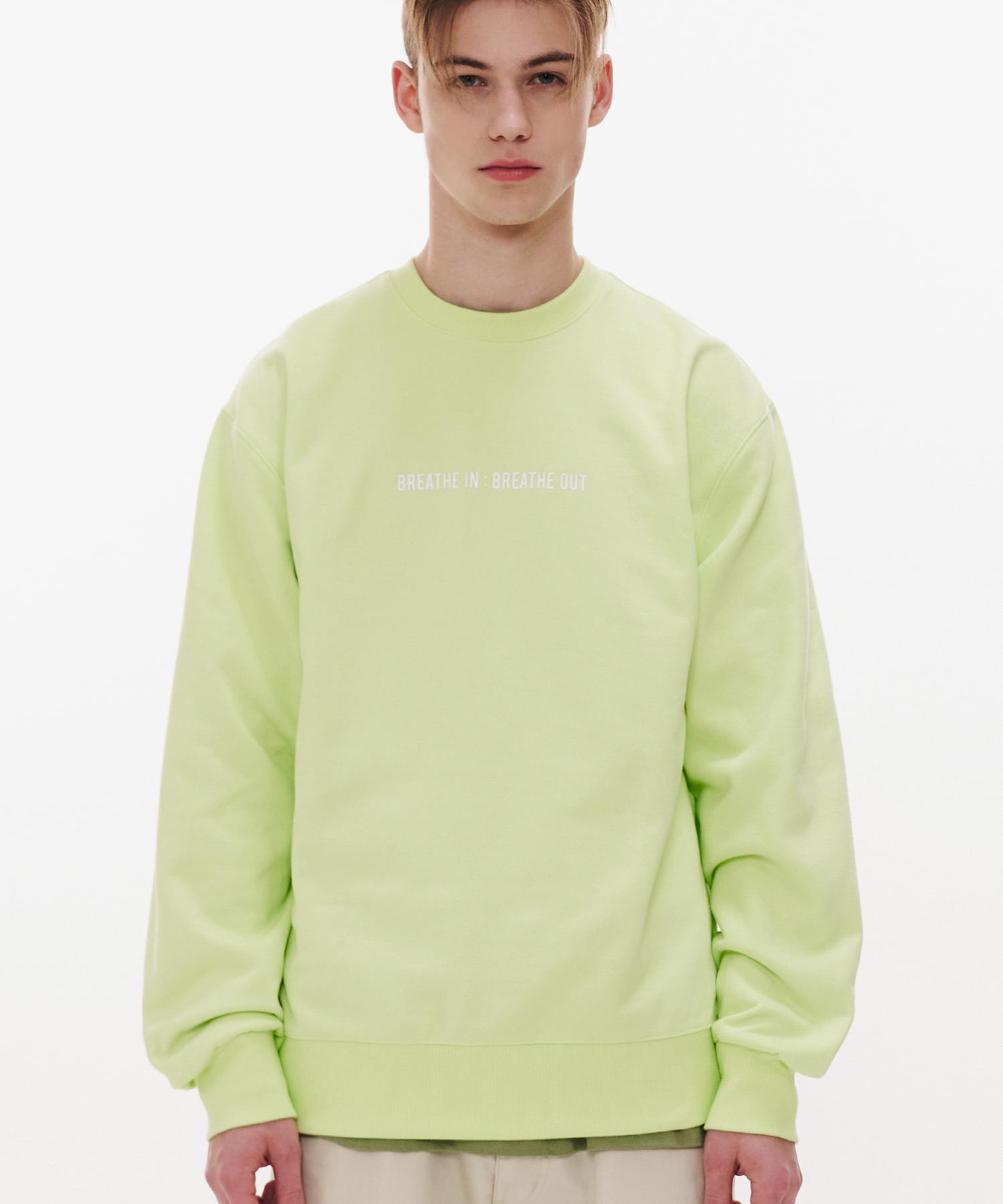 Свитшот с надписью Pollution Front Breathe L