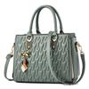 Fashionable Medium Size Womens Shoulder Bag In Timeless Black And Graceful Pink