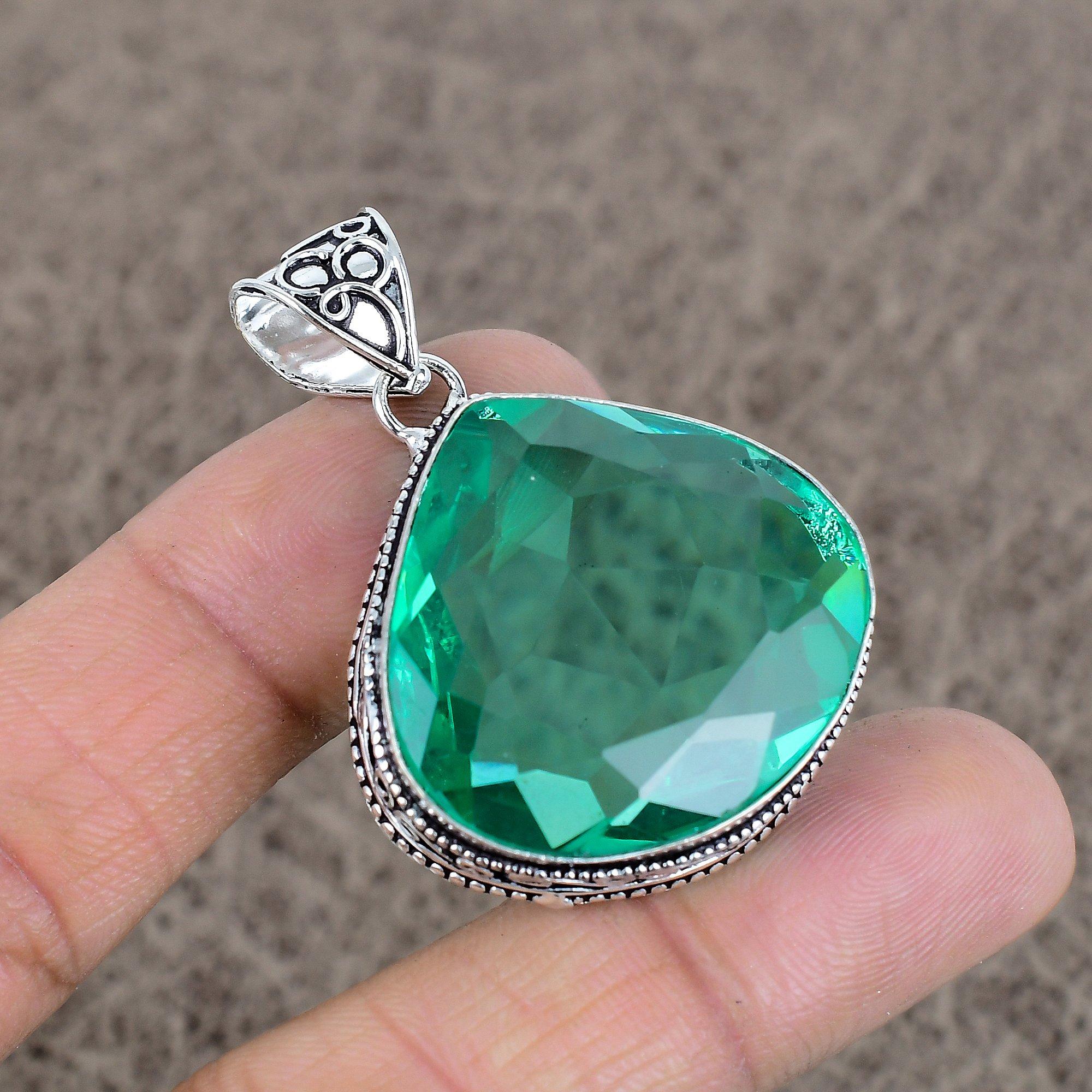 

Tourmaline Gemstone Handmade 925 Sterling Silver Jewelry Pendant 1.89 KKG-62