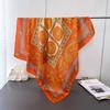 Light Luxury Imitation Silk High-End Printing Large Square Scarf Silk Scarf Shawl Headscarf Neck Protection Scarf Decorative Women'S Scarf