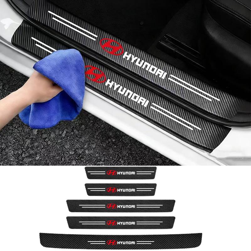 Car scratch resistant door sill protection strip For Hyundai Genesis N-LINE I10 I20 I30 I40 IX20 IX35 Kona Getz Veloster Tucson AG3