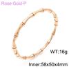 Women's Minimalist Bamboo Joint Titanium Steel Bracelet - Light Luxury, Exquisite High-End Design