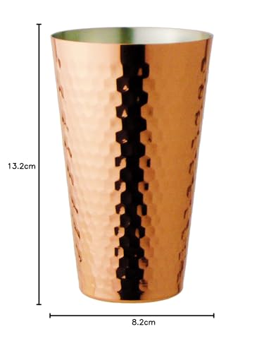 Nagao Tsubame-Sanjo Pure Copper Tumbler/Highball Glass, 450ml, Made in Japan