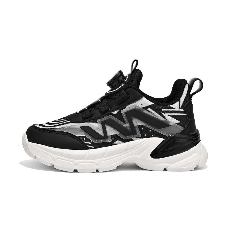 

Детская модная низкая обувь для папы, уличная детская обувь, спортивная обувь, бальные туфли, размеры 27–38 38 чёрный/серый