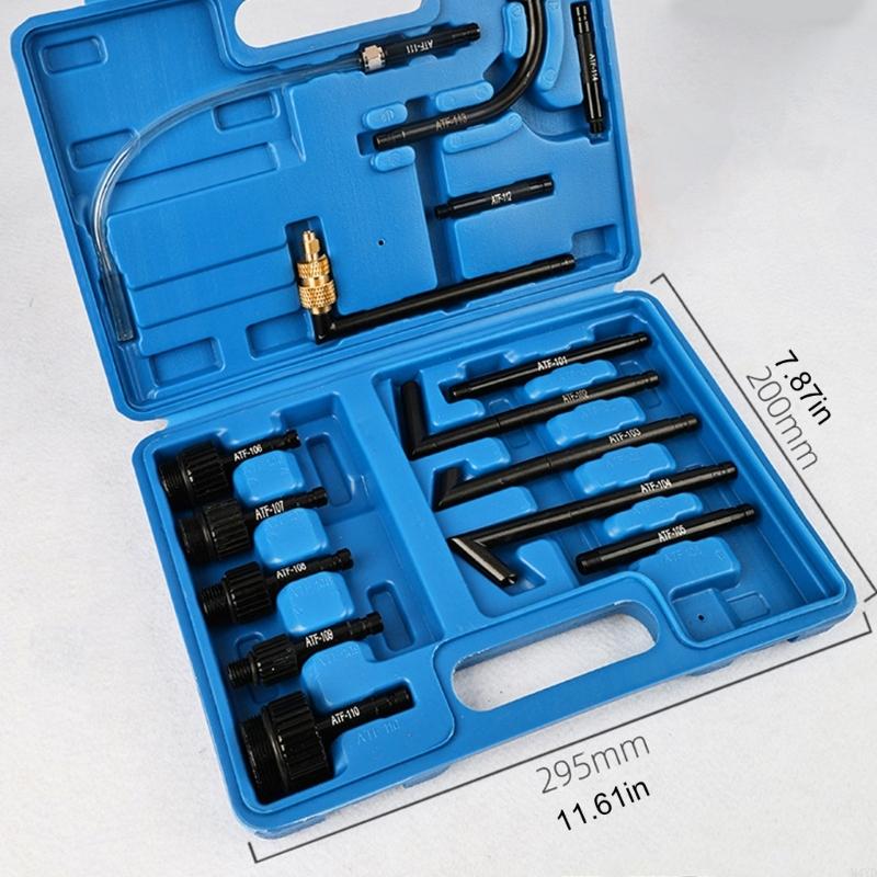 15Pcs Transmission Oil Filler Adapter Set Alloy Construction For Multiple Model Car Gearboxes Maintenance M4YD