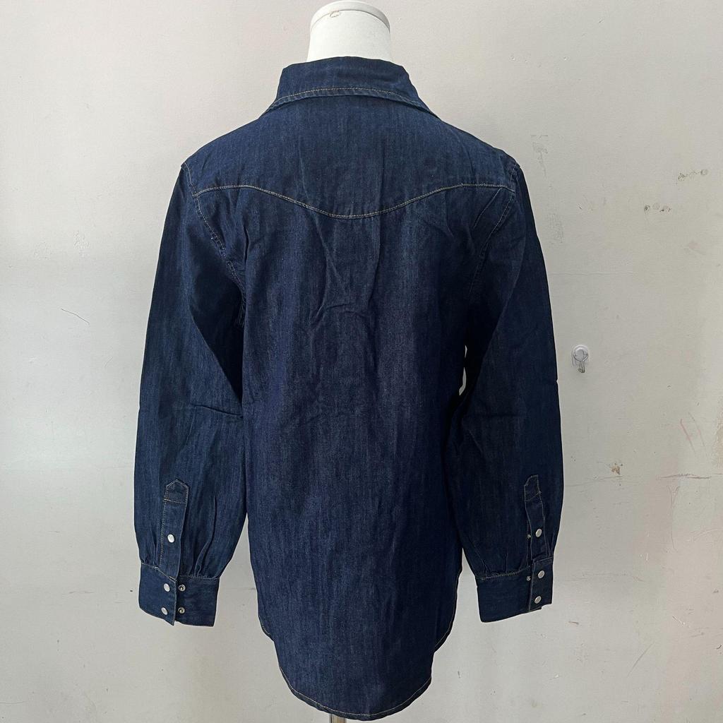 2025 Spring Collection: Yang Mi Qin Shi Button-Down Denim Shirt