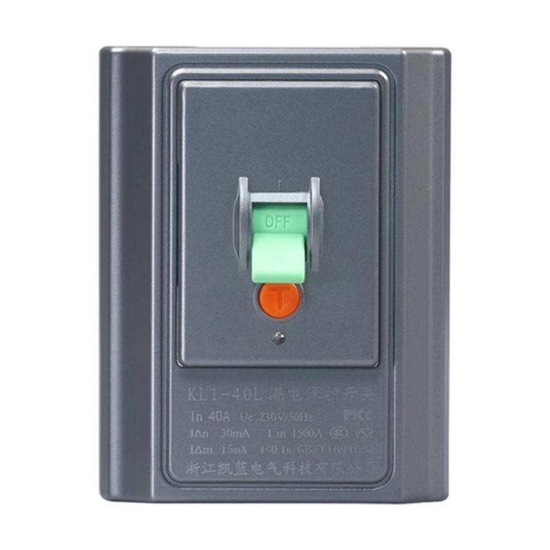 40A 118 Type Air Conditioner Leakage Protector Switches Leakage Special Protector For Water Heater Electrical Safety