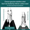 1PCS Toe Nail Clippers Cutter Ingrown Toenail Clipper Stainless Steel Professional Thick Nails Nail Cutter Cuticle Nippers