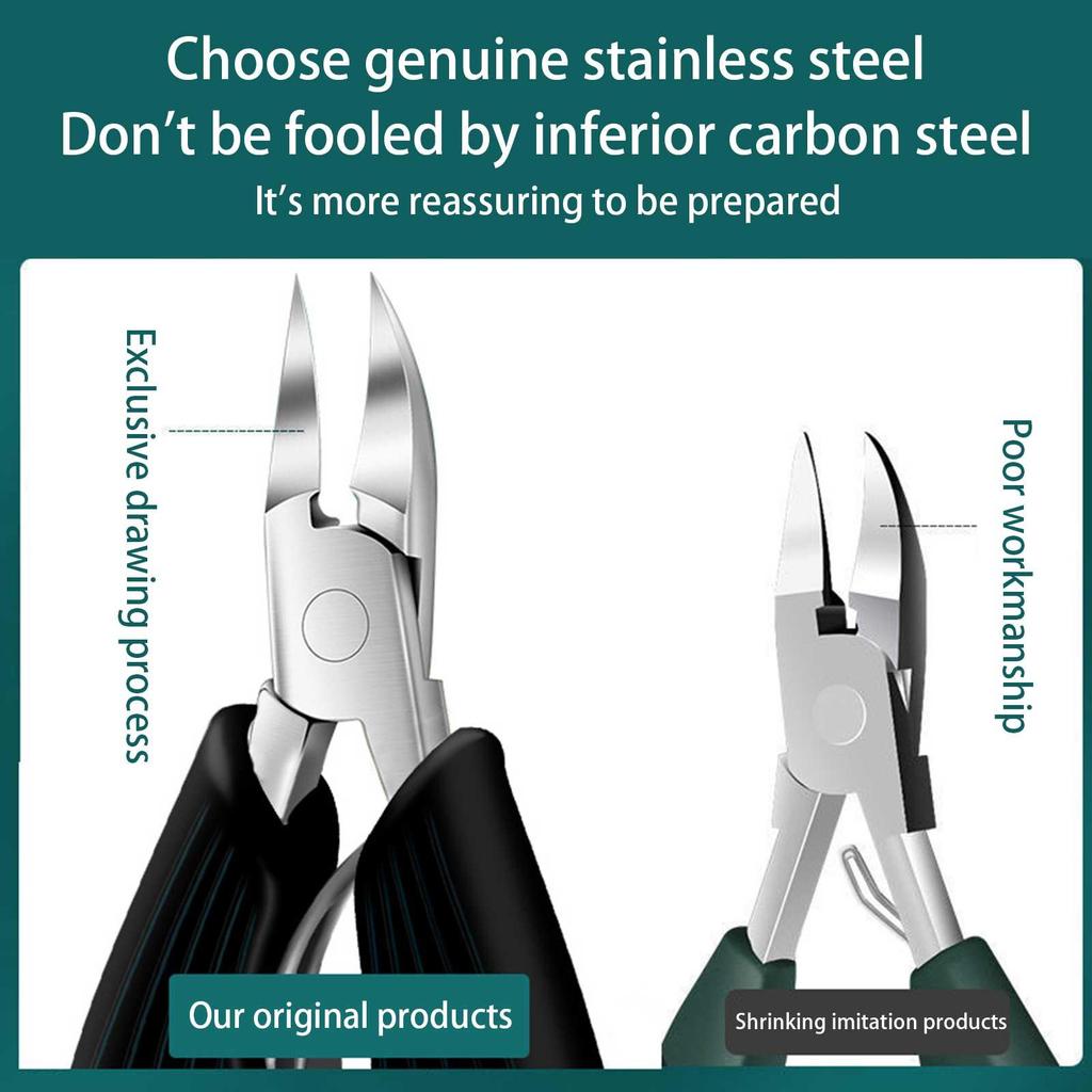 1PCS Toe Nail Clippers Cutter Ingrown Toenail Clipper Stainless Steel Professional Thick Nails Nail Cutter Cuticle Nippers