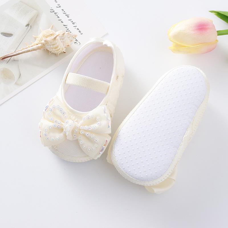 New Baby Girl Shoes Fashion Versatile Comfort Walkers Exquisite Cutesoft Soles Baby Shoes Anti Slip Princess Shoe Newborn 0-1Y
