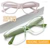 2pcs Cat-Eye Reading Glasses for Presbyopia (+1.0 To +3.0) with Blue Light Filter & HD Lenses