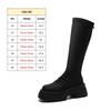 New big tube circumference boots women's thick-soled high tube fat mm thin boots stacking boots small man heightening boots
