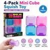 Set de Juguetes Calmantes de Cubitos de Hielo Compactos Needoh (Paquete de 4) Los Juguetes Blandos de Rebote Lento Ayudan a Aliviar la Ansiedad y Promover la Relajación en Adultos.
