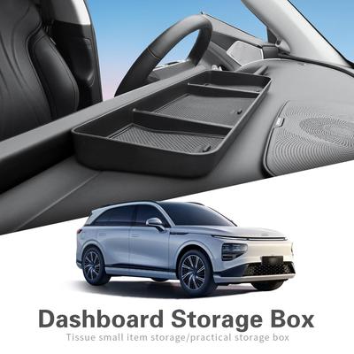 For Xpeng G9 2022-2025 Car Dashboard Tray Center Console Hidden Storage Box Behind Screen Accessories Organizer Tidying