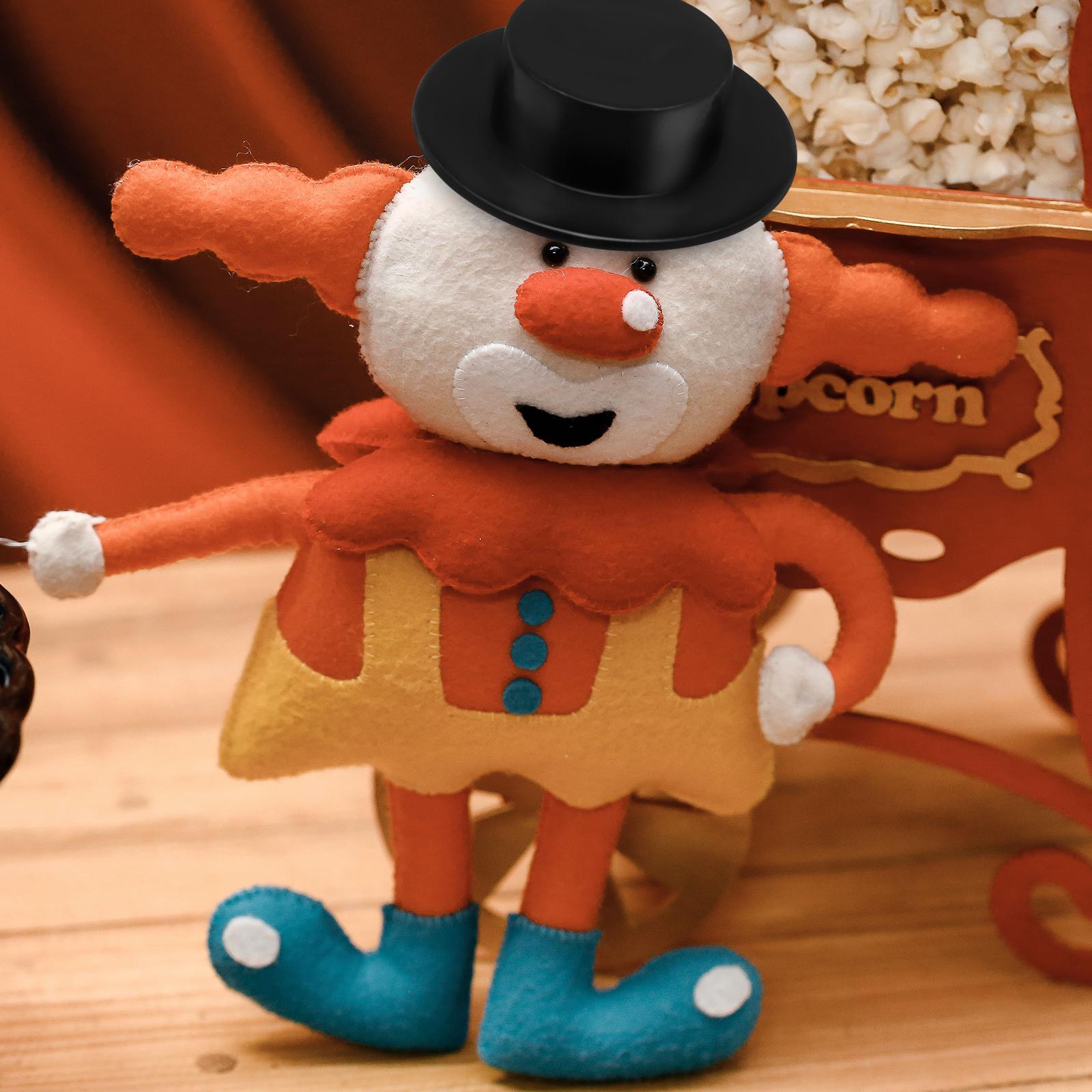 

60pcs Mini Hats Snowman Accessories Decorative Tops Hat For Diy Craft Projects Tiny Top Hat Party Decoration Handicraft other