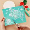 Silkscreen Stencil Reusable Christmas Gnome Self-Adhesive Silk Screen Printing Clay Stamp DIY Fabric Painting T-Shirt