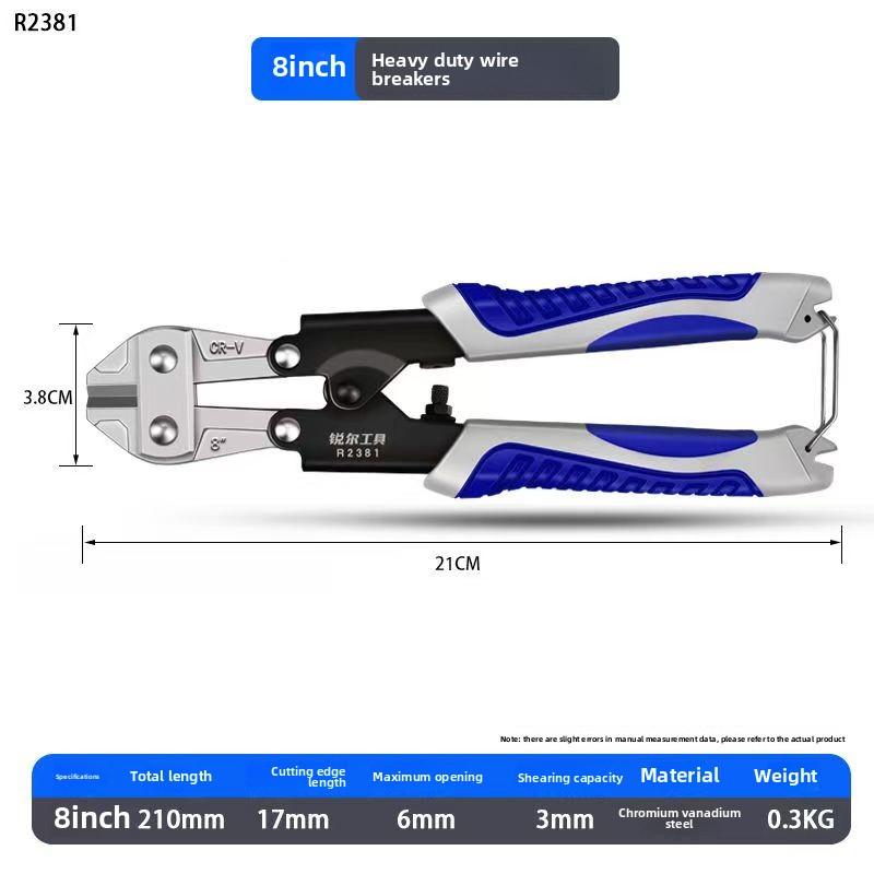 Wire Breaker Scissors Steel Bar Cutting Pliers Multi-functional Labor-saving MINI Wire Shears Vigorously Cutting Wire Pliers