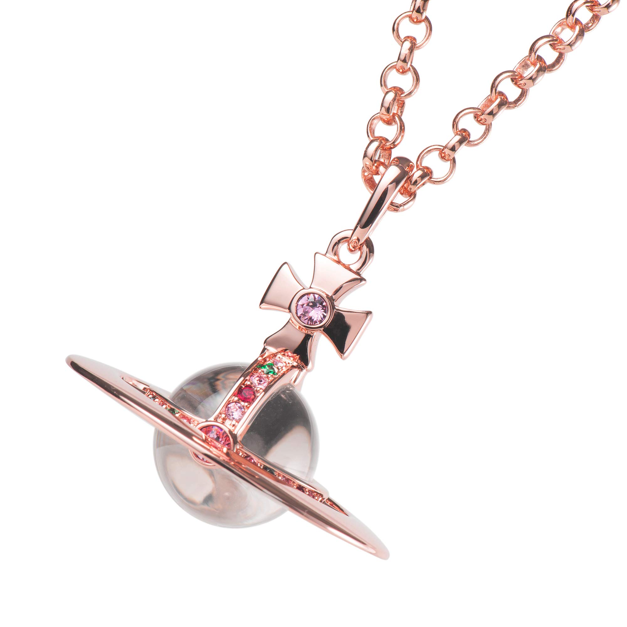 

Намисто Vivienne Westwood 63020096 G002 New Small Orb Pink Gold [предмет]