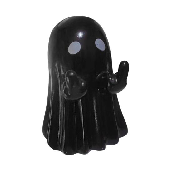 

Yousheng Light-Up Ghost Figurine Halloween Middle Finger Ghost Decoration Lighted Flip-off Ghost Ornament for Party Mantel Shelf Tabletop 1pc чёрный