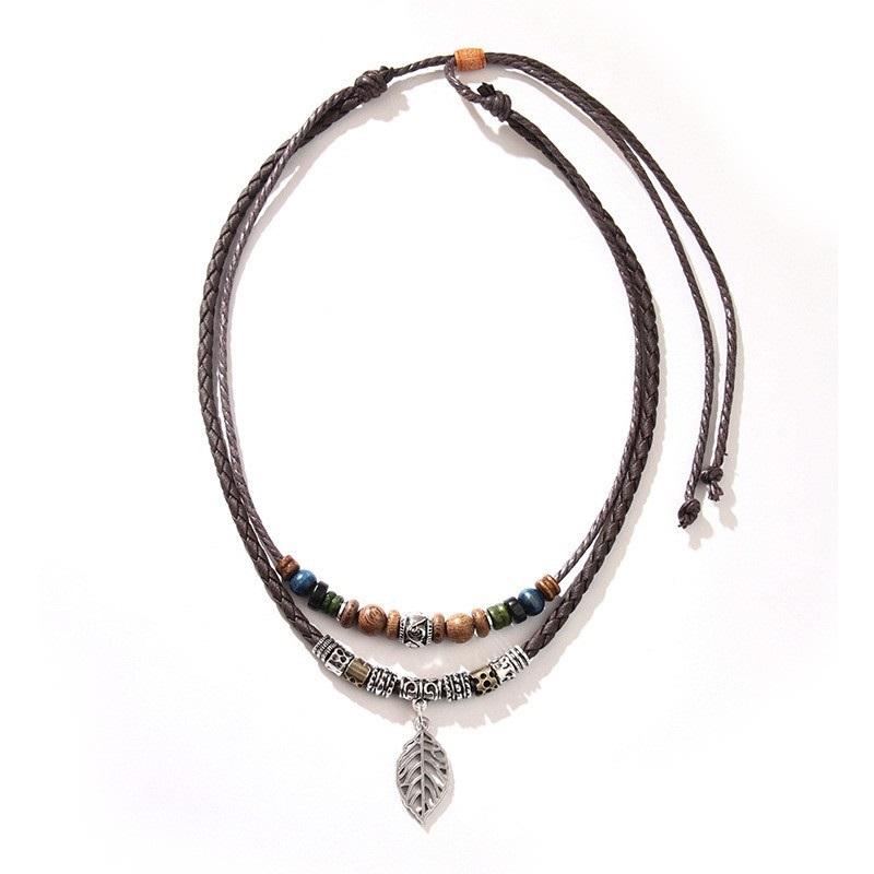 European And American Ladies Necklace Double-layer Winding Necklace Simple Clavicle Chain High-end Sense Suitable For Parties And Beach Vacations