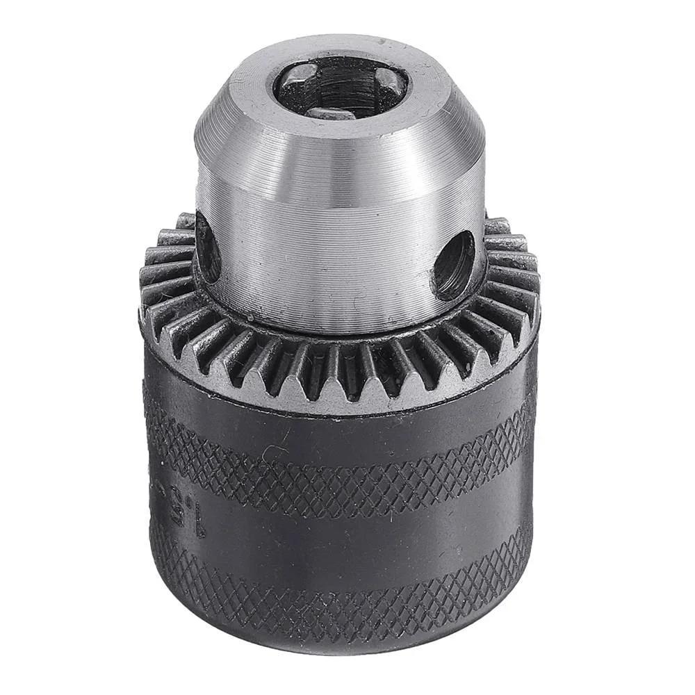 1.5-10mm Drill Chuck Adapter, Convert Impact Wrench to Electric Drill, 3/8-24UNF, Lightweight & Reliable