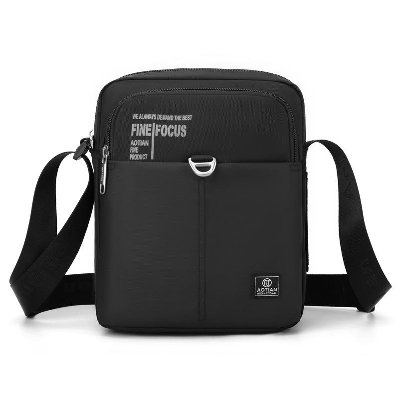 

Outdoor Men s Bag Crossbody Bag Oxford Shoulder Bag чёрный