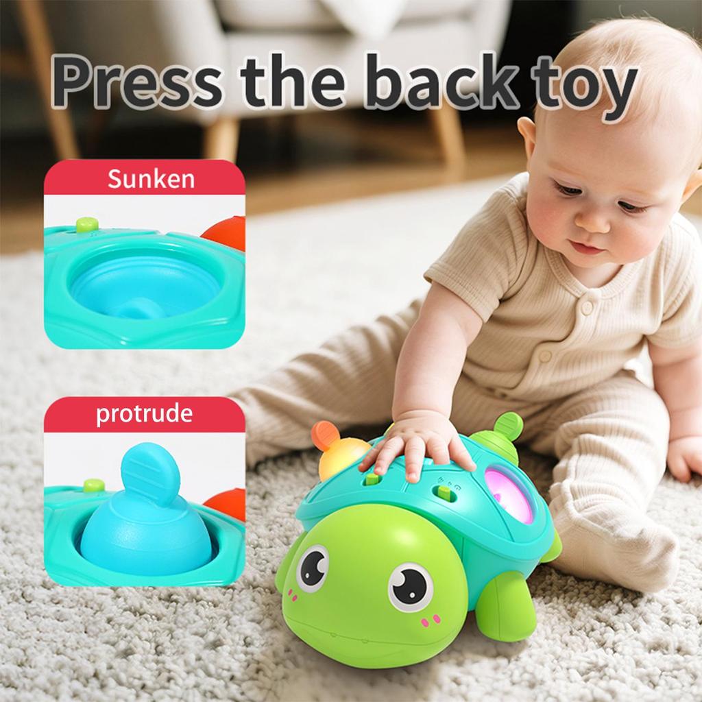 Baby Turtle Crawling Sound and Light Toy Bath Soothing Educational Toys