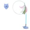 New Feather Long Pole And Steel Wire Cat Toy With Suction Cup Interaction Cats Teasing Feathered Wand Toy Funny Cat Supplies Toy