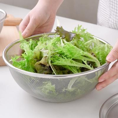 ErnestColander21cm Small Rice Won't Get Caught16 mesh)wirelessHard To Dent colanderMajor Restaurant Favorite Brand Silver A-77721 Tsubame-Sanjo