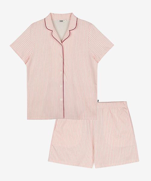 Seideu [W] Sunset Fuzz Short Sleeve Pajama Set