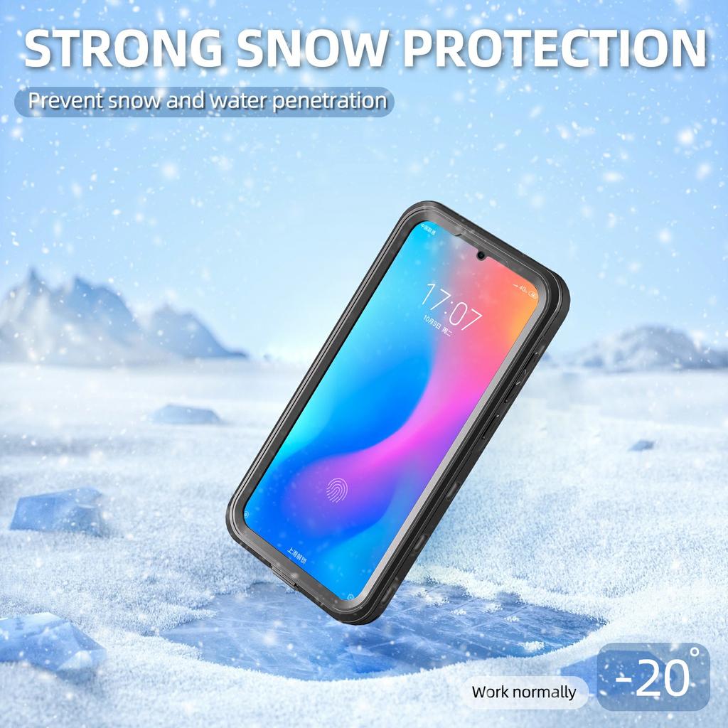 REDPEPPER A Series For Samsung Galaxy A55 5G Anti-fall Case Waterproof Built-in Screen Protector Underwater