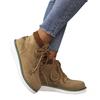 Plus-size Shoes, Women's Boots, Thick-soled Cotton Boots, Women's Flip-flops, Warm Lace-up Ankle Boots