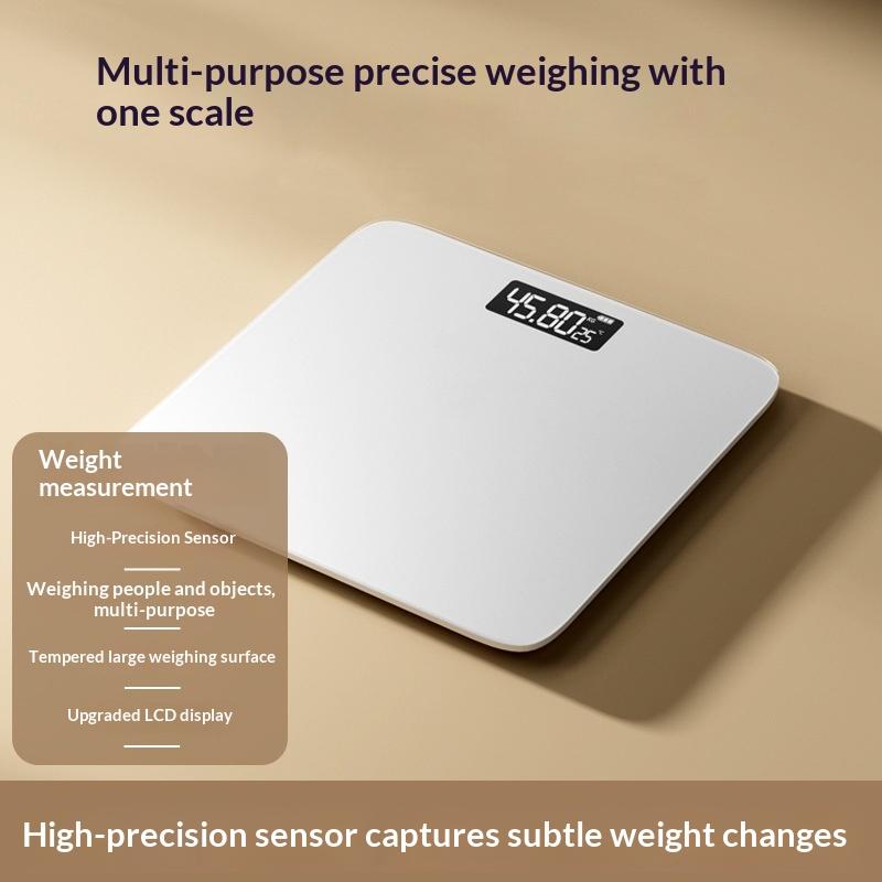 Smart Digital Body Weight Scale High Precision Electronic Bathroom Scale with Backlit LCD Battery Operated for Home Dorm