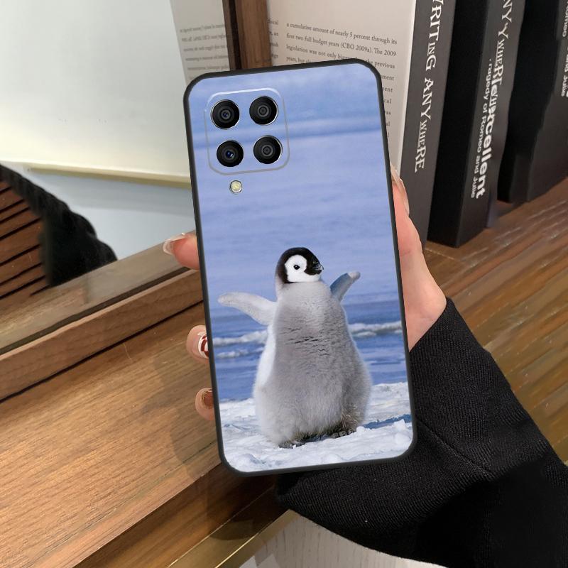 Penguin Snow Arctic Cute Animal Case For Samsung Galaxy M56 M06 M16 M36 M52 M32 M12 M54 M34 M14 M35 M55 M15 M11 M31 M13 M53