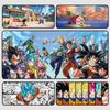High Definition Dragon Ball Leather Mouse Pad Son Goku Printing Pattern Large Size Game Gaming Keyboard Pad Boys Office Animation Non-slip Table Mat
