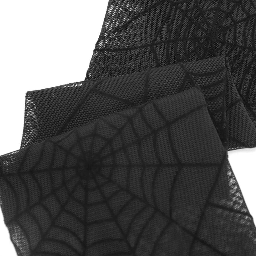 Halloween Spider Web Mesh Arm Sleeves Fingerless Gloves Gothic Spider Web Mesh Arm Sleeves