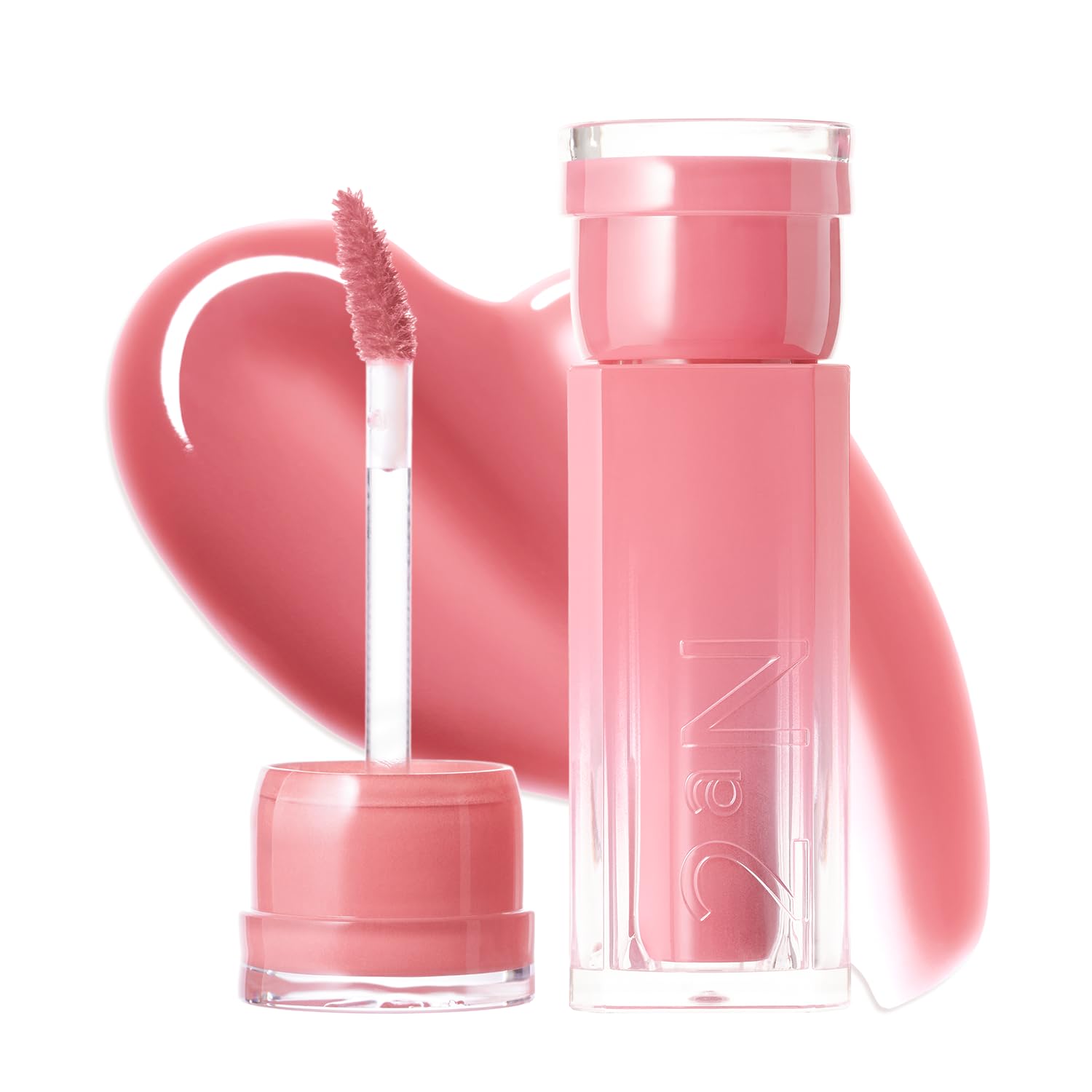 [Официальный 2aN] Блестящий тинт для губ Bouncing Tint 02 Rosy Mocha - Для счастливого образа в стиле айдола, персиковой кожи, корейского макияжа айдолов.