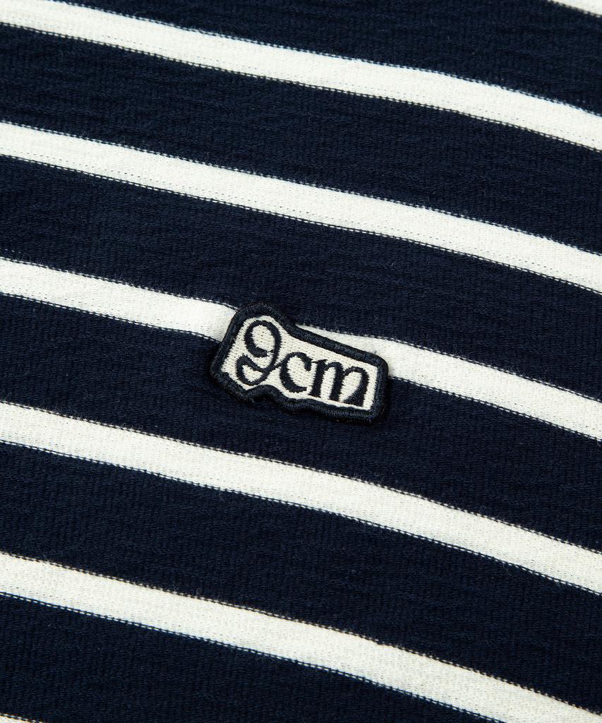 DIVINE DISTANCE Stripe Wappen Long Sleeve [Navy]