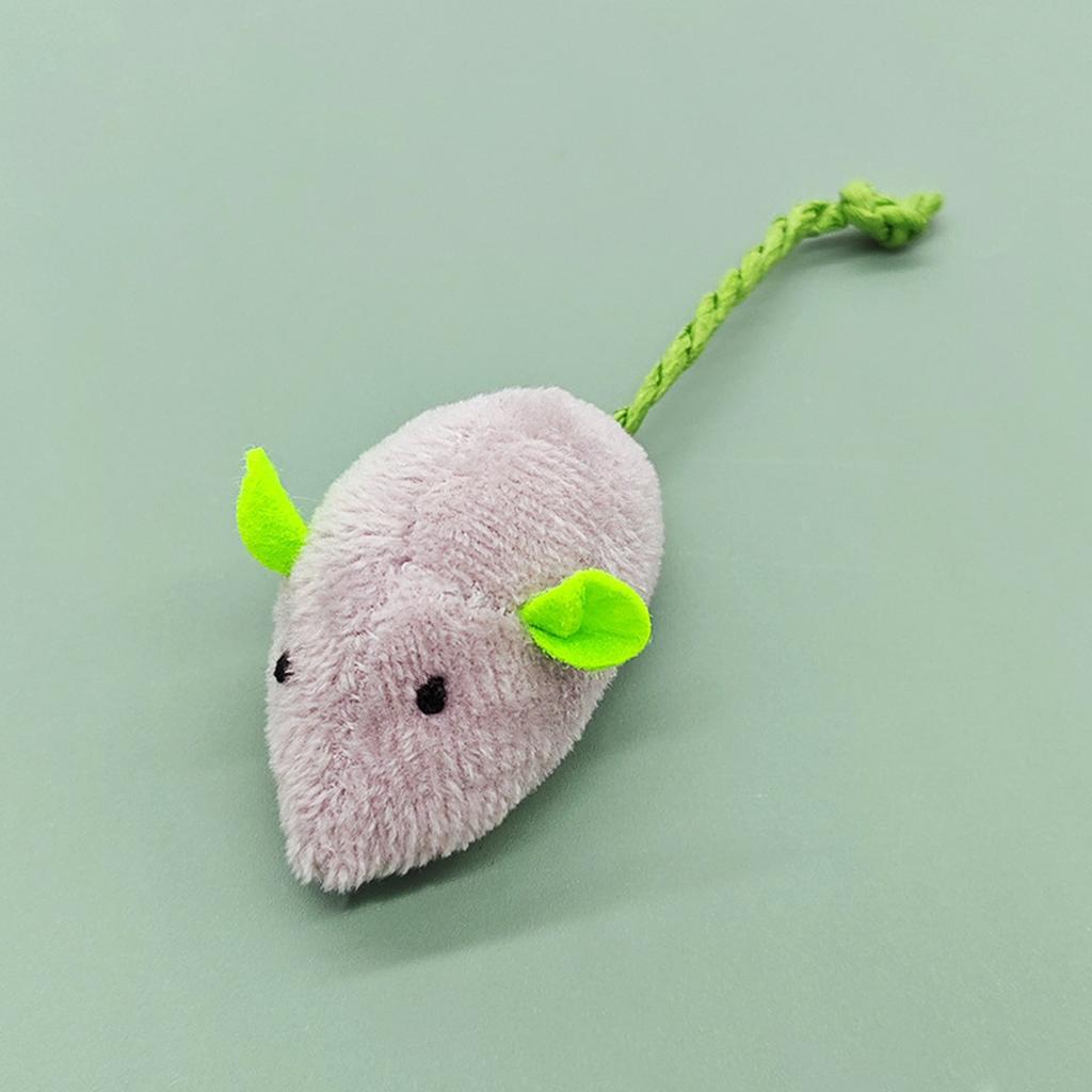 Plush Cloth Mouse Toy with Catnip Interactive Self-Playing Resistant Toy