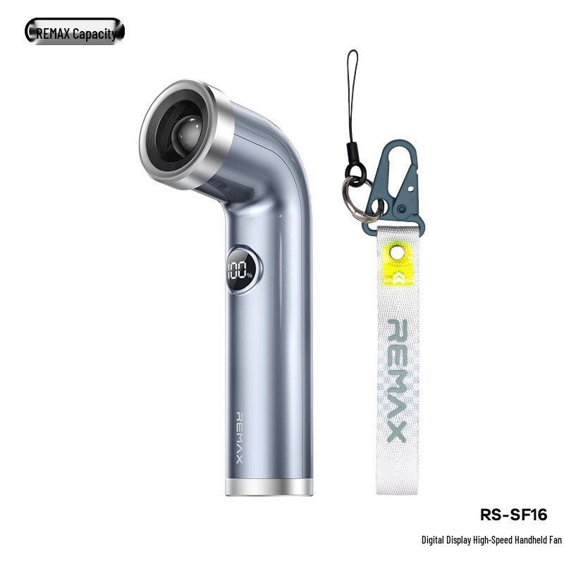 

REMAX Трансграничный цифровой дисплей 100-скоростной бесступенчатый вихревой высокоскоростной ручной вентилятор с изогнутой трубкой Default