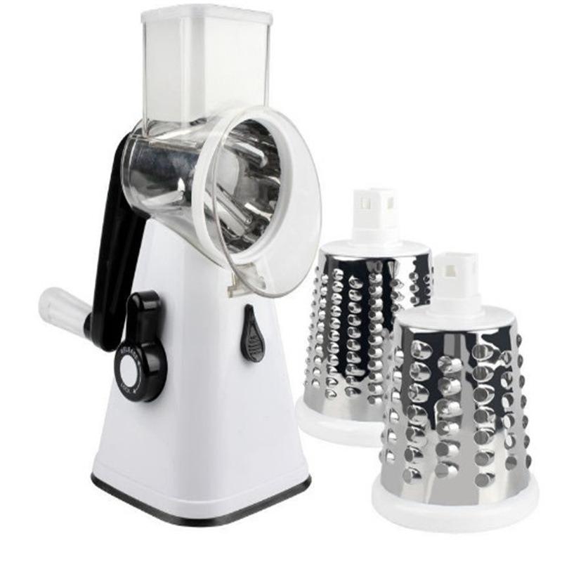 Geedel Rotary Cheese Grater, Dishwasher Safe Vegetable Cheese Slicer with Strong Sunction Base, Kitchen Gratrer Vegetable Slicer BPA Free,
