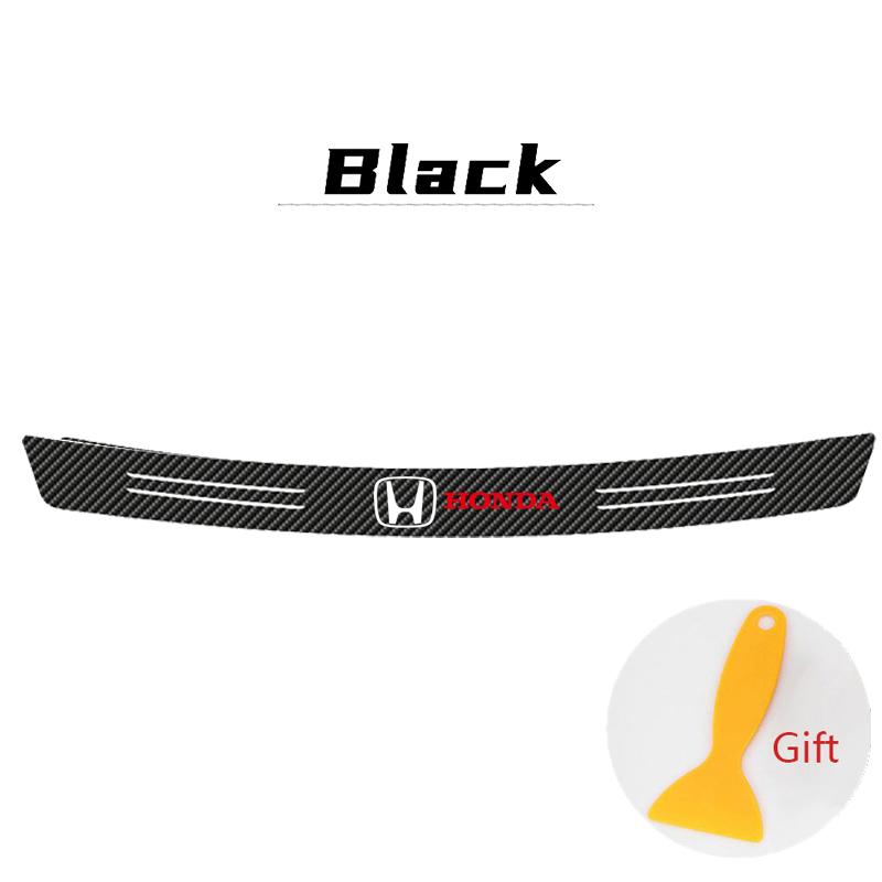 Carbon Fiber Car Trunk Rear Bumper Guard Anti Scratch Protective Stickers For Honda Accord Mugen CRV Civic Fit CITY Jazz Odyssey